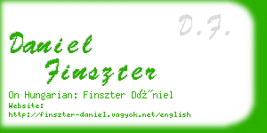 daniel finszter business card